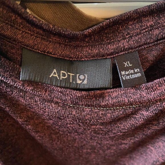 Apt. 9 maroon black heather blend blouse - Picture 6 of 6